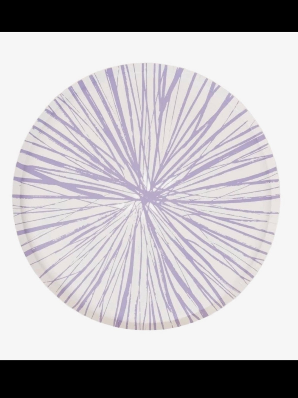 NWT! Boutique Item Round Decorative Plate with Lavender Radiance Pattern